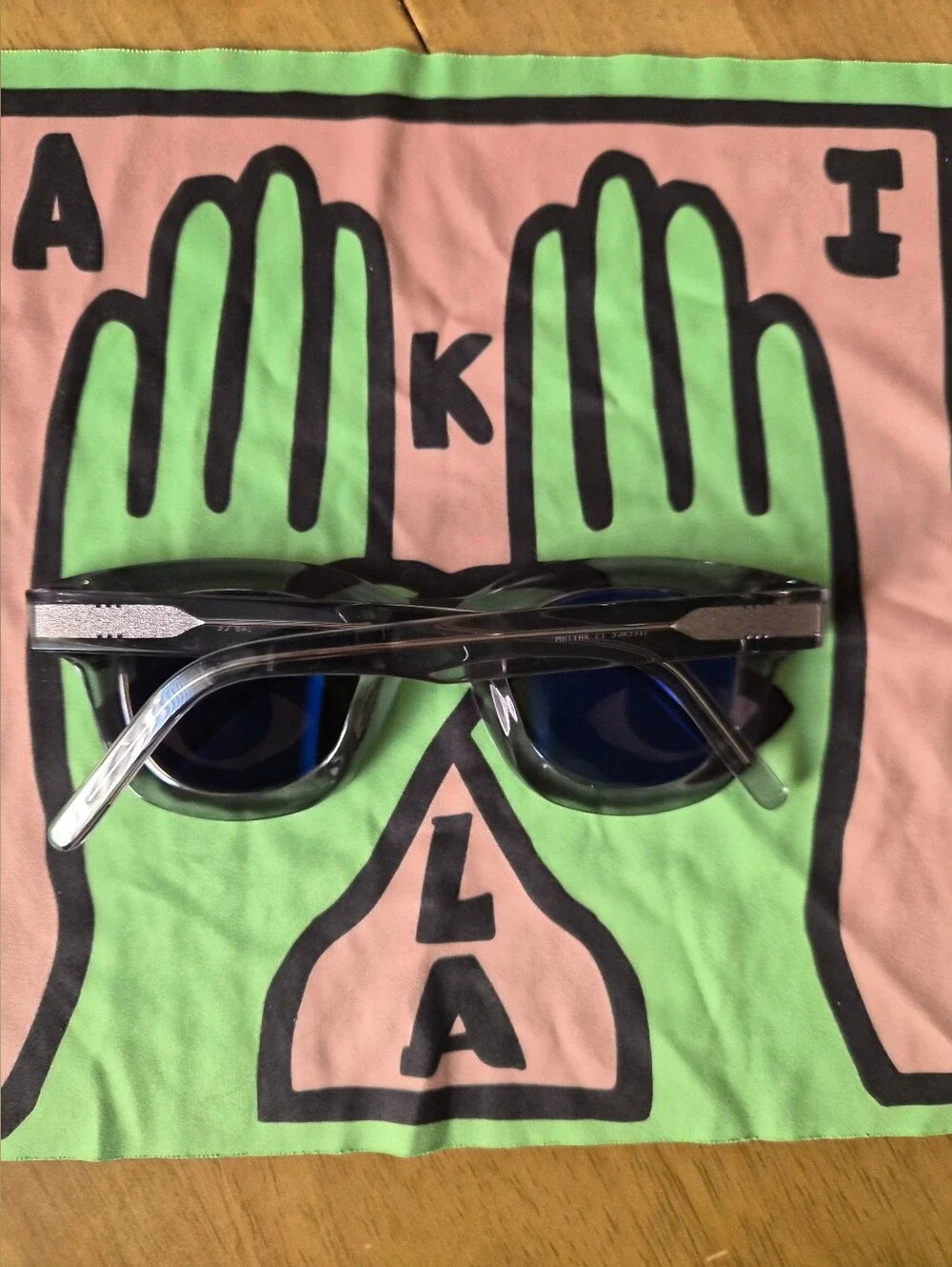 Akila Apollo Sunglasses In Cement With Oak Lenses